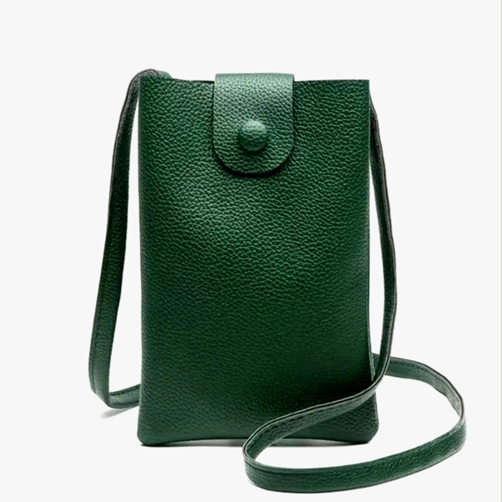 Vegan Green Phone Crossbody